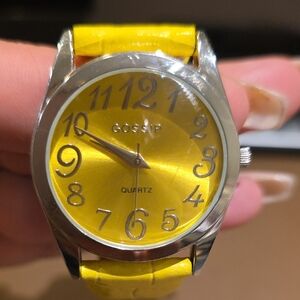 Gossip Yellow Dial and Strap Women's Quartz Watch